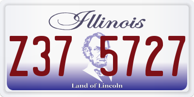 IL license plate Z375727