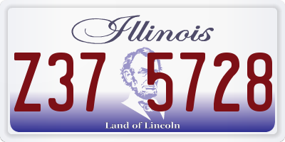 IL license plate Z375728