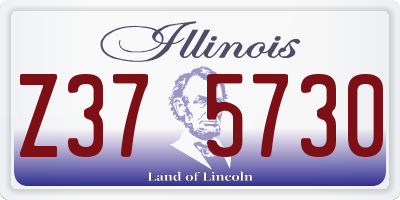 IL license plate Z375730