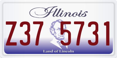 IL license plate Z375731
