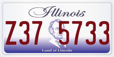 IL license plate Z375733