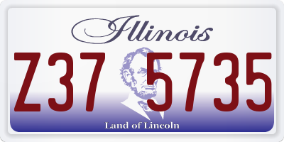 IL license plate Z375735