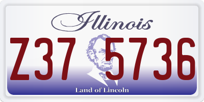 IL license plate Z375736