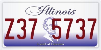 IL license plate Z375737
