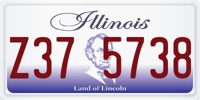 IL license plate Z375738