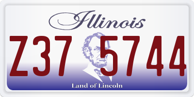 IL license plate Z375744