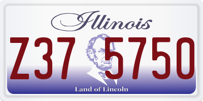 IL license plate Z375750