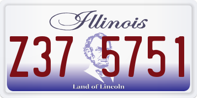 IL license plate Z375751