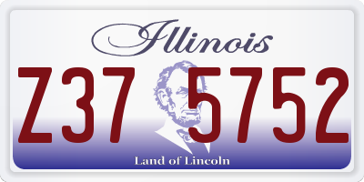 IL license plate Z375752