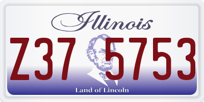IL license plate Z375753