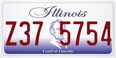 IL license plate Z375754