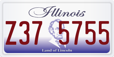 IL license plate Z375755