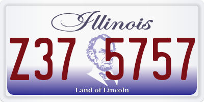 IL license plate Z375757
