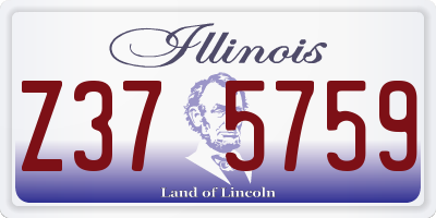 IL license plate Z375759