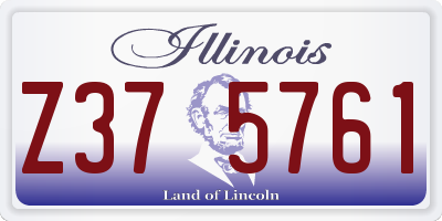 IL license plate Z375761