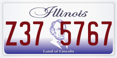 IL license plate Z375767