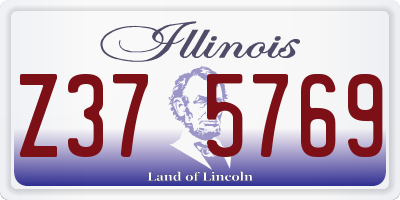 IL license plate Z375769