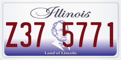 IL license plate Z375771