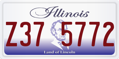IL license plate Z375772