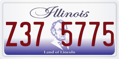 IL license plate Z375775