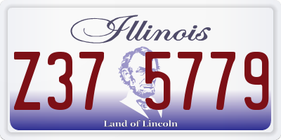 IL license plate Z375779