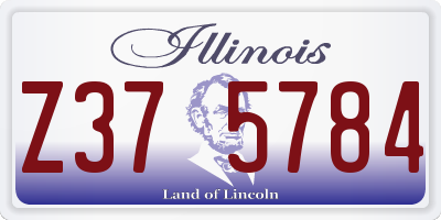 IL license plate Z375784