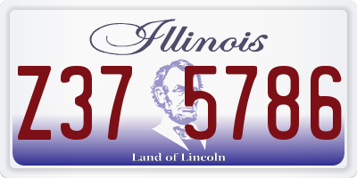 IL license plate Z375786