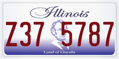 IL license plate Z375787