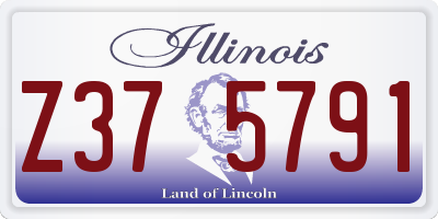 IL license plate Z375791