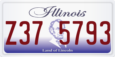 IL license plate Z375793