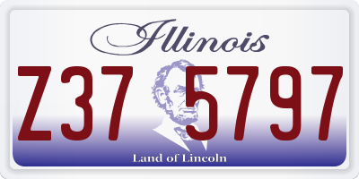 IL license plate Z375797
