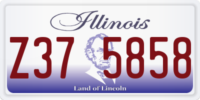 IL license plate Z375858