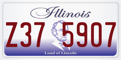 IL license plate Z375907