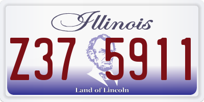 IL license plate Z375911
