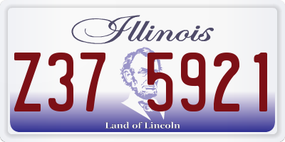 IL license plate Z375921