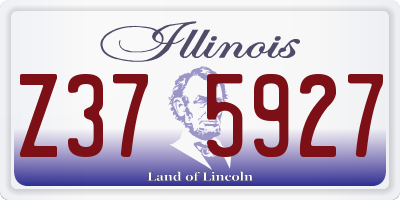 IL license plate Z375927