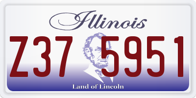 IL license plate Z375951