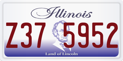 IL license plate Z375952