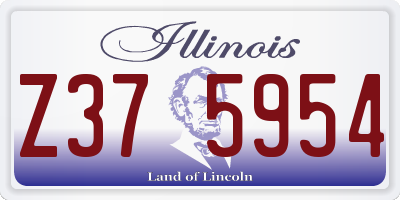 IL license plate Z375954
