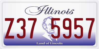 IL license plate Z375957