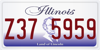 IL license plate Z375959