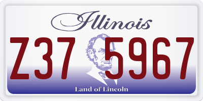 IL license plate Z375967