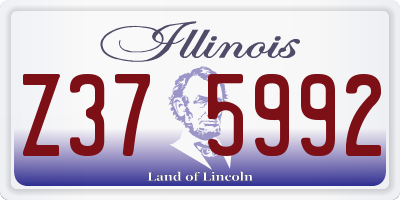 IL license plate Z375992