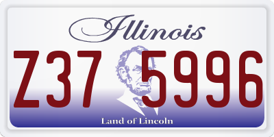 IL license plate Z375996