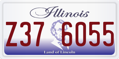 IL license plate Z376055