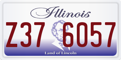 IL license plate Z376057