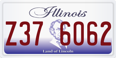 IL license plate Z376062