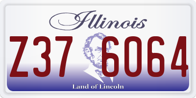 IL license plate Z376064