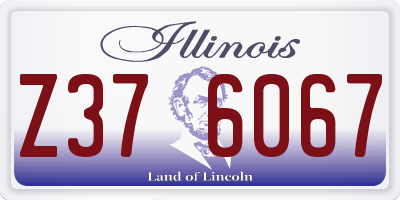 IL license plate Z376067