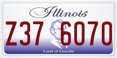 IL license plate Z376070